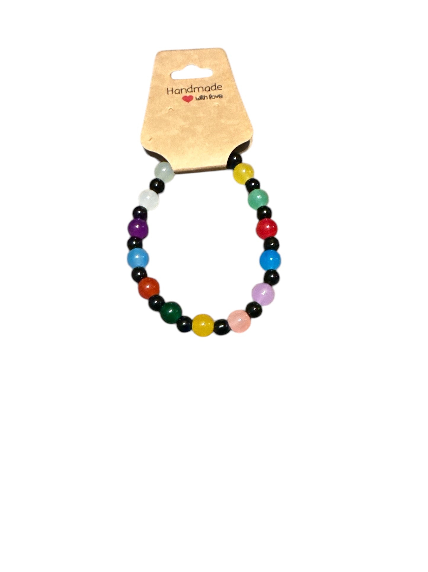 Multi coloured Glass beaded bracelet