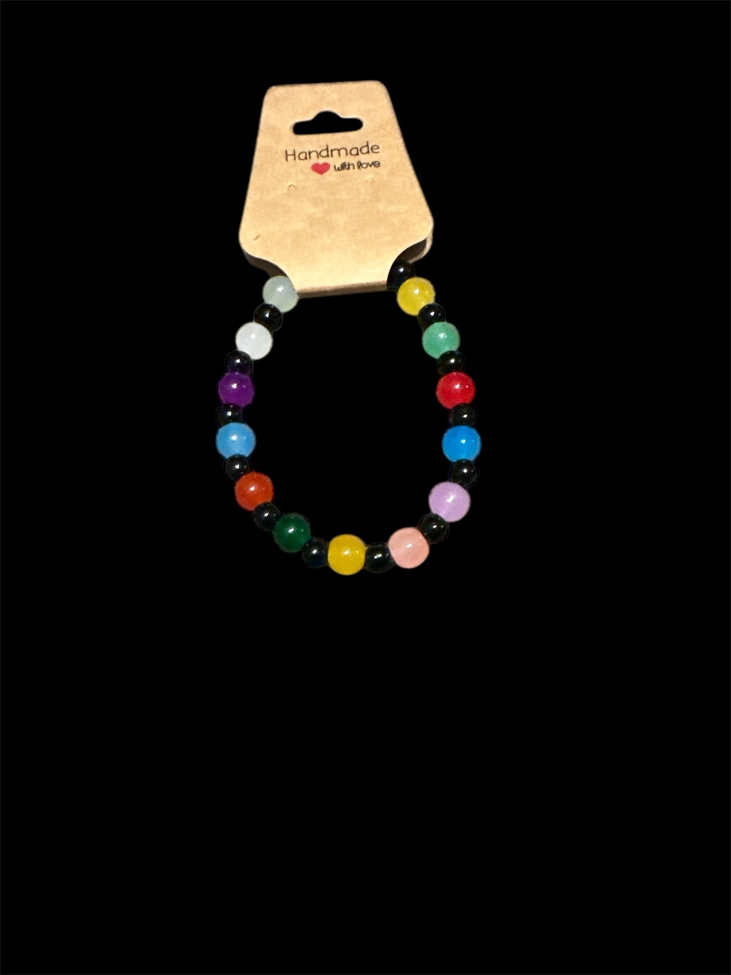 Multi coloured Glass beaded bracelet