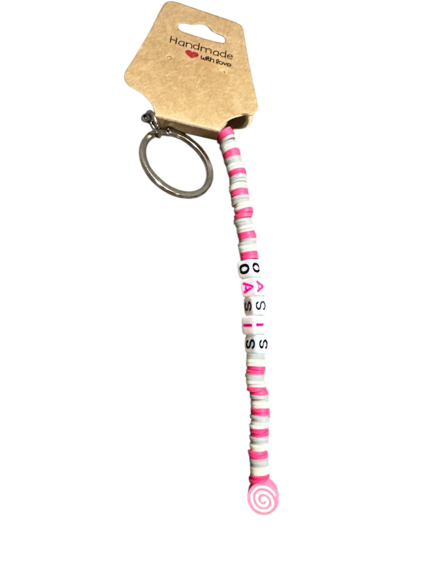 Oasis Pink keyring