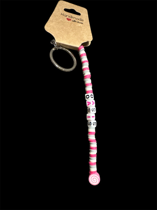 Oasis Pink keyring